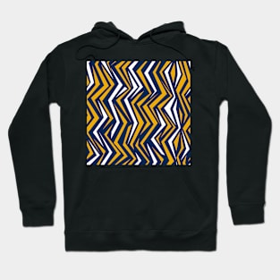 Blue Gold White Zag Zigs 2 Hoodie